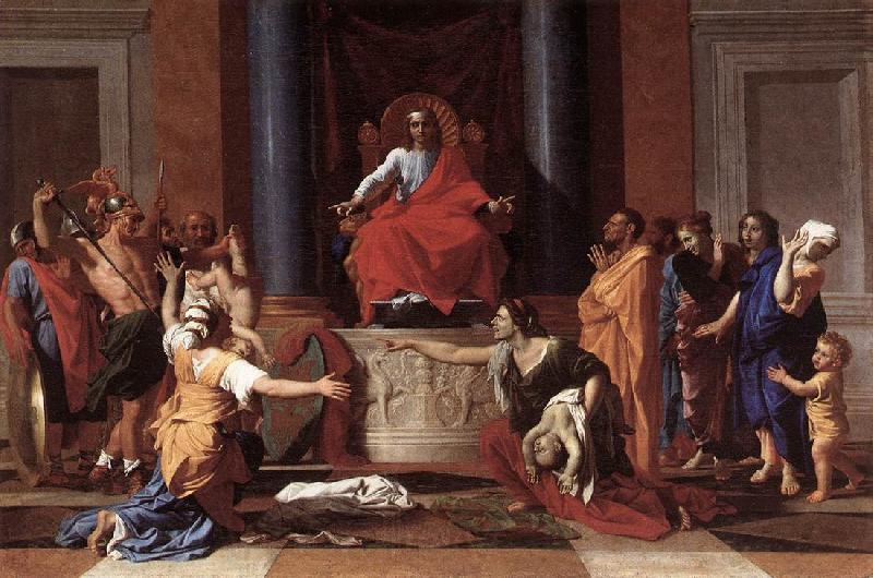 POUSSIN, Nicolas The Judgment of Solomon ag